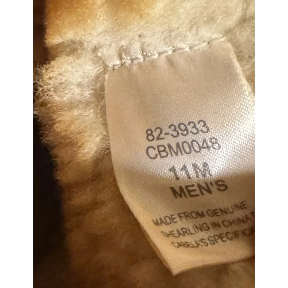 Cabelas Alaskan Guide Brown Shearling Winter Snow Boots Suede Men's 11 Excellent